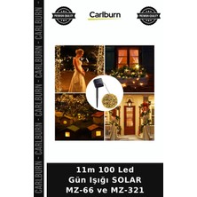 Carlburn 11M 100 LED Gün Işığı Solar Mz-66 ve MZ-321 Peyzaj Aydınlatma Teras Aydınlatması Işık Zinciri