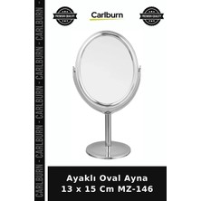 Carlburn Ayaklı Oval Ayna 13 x 15 cm MZ-146 Dekoratif Alışveriş Ev