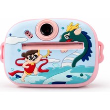 Shopfocus CMR97 Çocuk Dijital Mini Kamera 1080P Hd 2.4 Inç Ekran Fotorğraf Video Oyun Müzik USB Şarj Termal Resim Kağıt Baskılı Yazıcı Kamera Video Makinesi Print Kamera