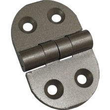 MidasTech 20 Adet Alüminyum Oval Menteşe 25X39 mm - Yönsüz, Şık, Hafif ve Dayanıklı Dolap, Pano, Kapak