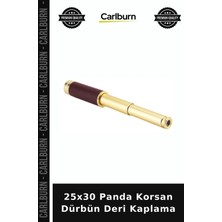 Carlburn 25X30 Panda Korsan Dürbün Deri Kaplama Erkek Hediyesi Nostaljik Hediyelik