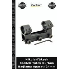 Carlburn Nikula-Yüksek Kaliteli Tüfek Dürbün Bağlama Aparatı 24MM Atış Aksesuarı Av Malzemeleri Avcı Hediyesi