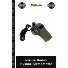 Carlburn Nikula Düdük Pusula Termometre Taşınabilir Araç Doğa Malzemesi Yol Bulucu