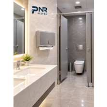 Pnr Hijyen Paslanmaz Çelik 200'LÜ Z Katlama Kağıt Havlu Dispanseri 430 Kalite 22*26*10