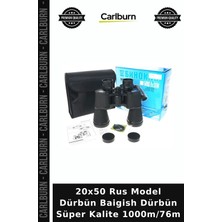Carlburn 20X50 Rus Model Dürbün Baigish Dürbün Süper Kalite 1000M/76M Gezi Aracı Netlik Ayarlı