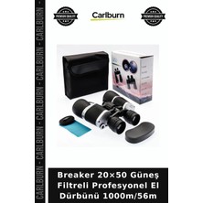 Carlburn Breaker 20×50 Güneş Filtreli Profesyonel El Dürbünü 1000M/56M Hobi Aleti Doğa Gereci Gözlem Cihazı