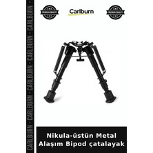 Carlburn Nikula-Üstün Metal Alaşım Bipod Çatalayak Dis Mekan Ekipmanı Taşınabilir Ekipman Dürbün Desteği