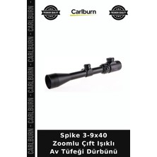 Carlburn Spike 3-9X40 Zoomlu Çıft Işıklı Av Tüfeği Dürbünü Kamp Malzemesi Optik Ekipman Seyahat Aleti