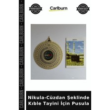 Carlburn Nikula-Cüzdan Şeklinde Kıble Tayini Için Pusula Yol Rehberi Cep Aleti Seyahat Aksesuarı