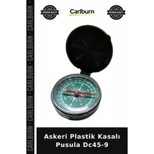 Carlburn Askeri Plastik Kasalı Pusula DC45-9 Yön Bulucu Yürüyüş Açık Hava