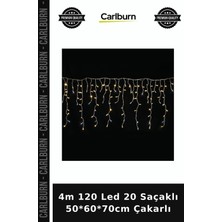 Carlburn 4m 120 LED 20 Saçaklı 50*60*70CM Çakarlı Balkon Işığı Asma Lamba Duvar Aydınlatma
