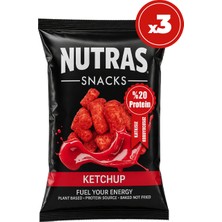 Snacks Ketchup Aromalı Nohut Cipsi 3'lü Paket 3 x 50 G Yüksek Proteinli Vegan Atıştırmalık