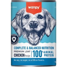 Wanpy Tahılsız %100 Tavuk Etli Köpek Konservesi 375 gr
