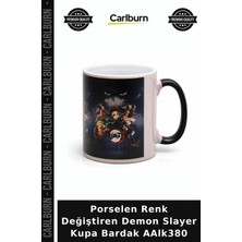 Carlburn Porselen Renk Değiştiren Demon Slayer Kupa Bardak Kahve Molası Sunum