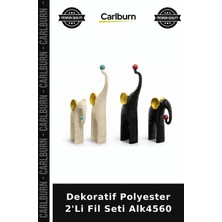 Carlburn Dekoratif Polyester 2'li Fil Seti Vitrin Süsü Aksesuar Çeşitleri Doğum Günü Hediyesi