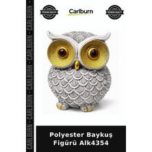 Carlburn Polyester Baykuş Figürü Ev Aksesuarı Konsept Süs Raf Süsü