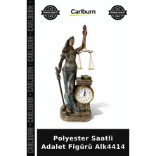 Carlburn Polyester Saatli Adalet Figürü Buro Avukat