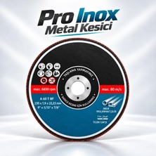 Nzb Profesyonel Inox Kesme Diski 230X1,9X22,23 mm Paslanmaz Çelik Metal Profil Boru Sac Kesici 6650 Rpm