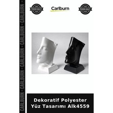 Carlburn Dekoratif Polyester Yüz Tasarımı Estetik Figür Hediyelik Eşya Ofis Dekoru