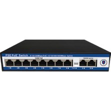 Novacom NVC-PSE0820G 100/1000MB 8 Port Poe + 2 Port Uplink Switch