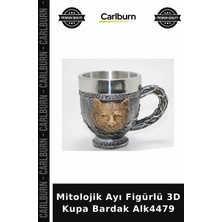 Carlburn Mitolojik Ayı Figürlü 3D Kupa Bardak Masaüstü Aksesuar Ofis Gereci Içecek Kabı