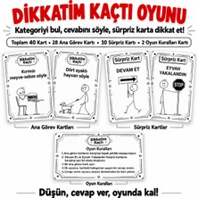 Yılmazcan Aile Danışmanlık Dikkatim Kaçtı Oyunu | Çocuklar Için Dikkat, Hafıza ve Hızlı Düşünme Oyunu
