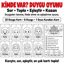 Yılmazcan Aile Danışmanlık Kimde Var? Duygu Oyunu | Çocuklar Için Duygu Tanıma, Eşleştirme ve Iletişim Oyunu