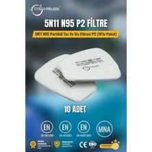 Titech Airless 5N11 N95 Partikül Toz ve Sis Filtresi P2 (10'lu Paket)