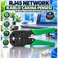RJ45 Network Kablo Çakma Pensesi 8P8C Ethernet Modüler Konnektör Sıkma Pensesi