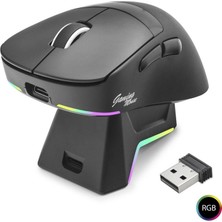 Epilons Kablosuz Rgb Mouse Şarj Standlı - Siyah MF1216B