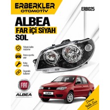 ERBERKLER Albea Far Içi Siyah Sol