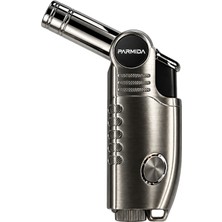 Parmida Tek Torch Pürmüz Gunmetal Metal Puro Çakmağı TR9655
