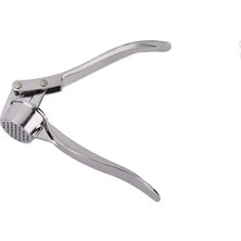 Paslanmaz Çelik Sarımsak Ezici - Ergonomik Lüks Sarımsak Presi, Dayanıklı Metal Sarımsak Kırıcı ve Püre Yapıcı, Pratik Mutfak Gereçleri ve Manuel El Presi