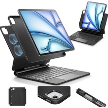 iPad Air 11"/pro 11 Inç Klavyeli Kılıf, Çok Modlu Manyetik Stand