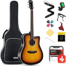 EC1020 Cutaway Akustik Gitar Paketi (Sunburst)