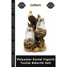 Carlburn Polyester Kartal Figürlü Tuzluk Biberlik Seti Mutfak Eşyası Sofra Düzeni Sunum Ürünü