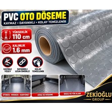 Muhtelif Pvc Füme Paralı Oto Döşeme 110 cm x 2 Metre 1.6 mm Kalınlık Araç Zemin Kaplama Otomobil Taban Döşemesi Soba Altı Muşamba