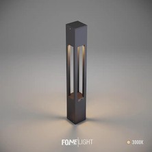 AKA010 Alüminyum LED Bollard Bahçe Aydınlatması IP65 Dış Mekan Peyzaj Yürüyüş Yolu Villa Bahçe Direk Lambası Antrasit 7W / 9W 100X100X750 mm 3000K