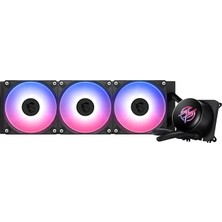 Mpg Corelıquıd P13 360 - Cpu Soğutucu Aıo Sıvısı, Tam Düzlemli Bakır Taban, Vidasız, Optimize Edilmiş Mikro Kanallar, Cycloblade 9 Vantilatör, Split-Flow Radyatör, Argb Gen2
