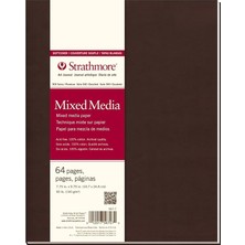 567-7-1 Softcover Mixed Media Art Journal, 19,7 x 24,8 Cm, Beyaz, 64 Sayfa