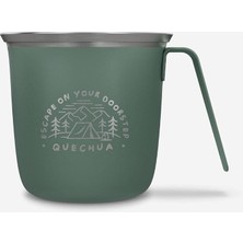 Quechua Outdoor Paslanmaz Çelik Bardak, 0,3 L, Yeşil