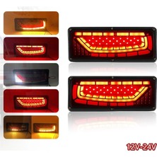 Mucize Su Geçirmez Kayar Sinyalli LED Arka Stop Lamba 12V-24V  - Kamyon Tır Römork Stop Lambası