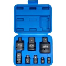 8 Parça Profesyonel Lokma Adaptör Seti Cr-V Lokma Dönüştürücü Adaptör Seti 1/4" 3/8" 1/2" 3/4" 1" Çevirici Adaptör Havalı Somun Sıkma Tabanca Uyumlu Darbeli Matkap El Lokması Adaptörü