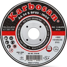 Inox Metal Kesici Ince Taş 115 mm Kesici 5li