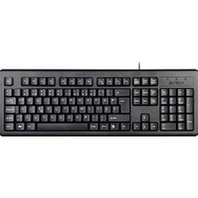 Tech KM-720 (F)Türkçe Fn-Multimedya Klavye, Suya Dayanıklı, 2.3 Cm, Hafif Tasarım, Ayarlanabilir Yükseklik, Siyah