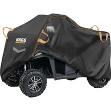 Utv Brandası, Utv Koruma Kılıfı, Örtüsü, Ağır Hizmet Tipi, Su Geçirmez, 4 Mevsim Koruma, Çift Sıra Koltuklu 4-6 Kişilik Plus Için (XL-420-175-190CM) Siyah