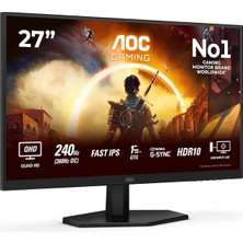 Q27G42ZE 27" 260Hz (Oc) 1ms HDMI Dp Adaptivesync HDR10 Qhd Fast IPS Gaming Monitör