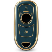Keys Astra K ve Insignia Grand Uyumlu Anahtarsız Çalıstırma Nano Anahtar Kılıfı Gri Gold Renk