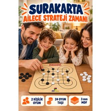 212toyzz Ahşap Surakarta Oyunu – 2 Kişilik Akıl Zeka, Mantık ve Strateji Masa Oyunu