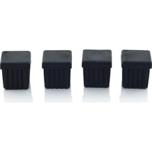 4'lü Set Kare Profil Iç Tapa 30X30 mm - Plastik Mobilya ve Sandalye Ayak Koruyucu